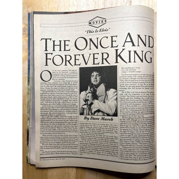Rolling Stone Magazine No. 344 • Susan Sarandon • May 1981 • Elvis Presley - Picture 7 of 9